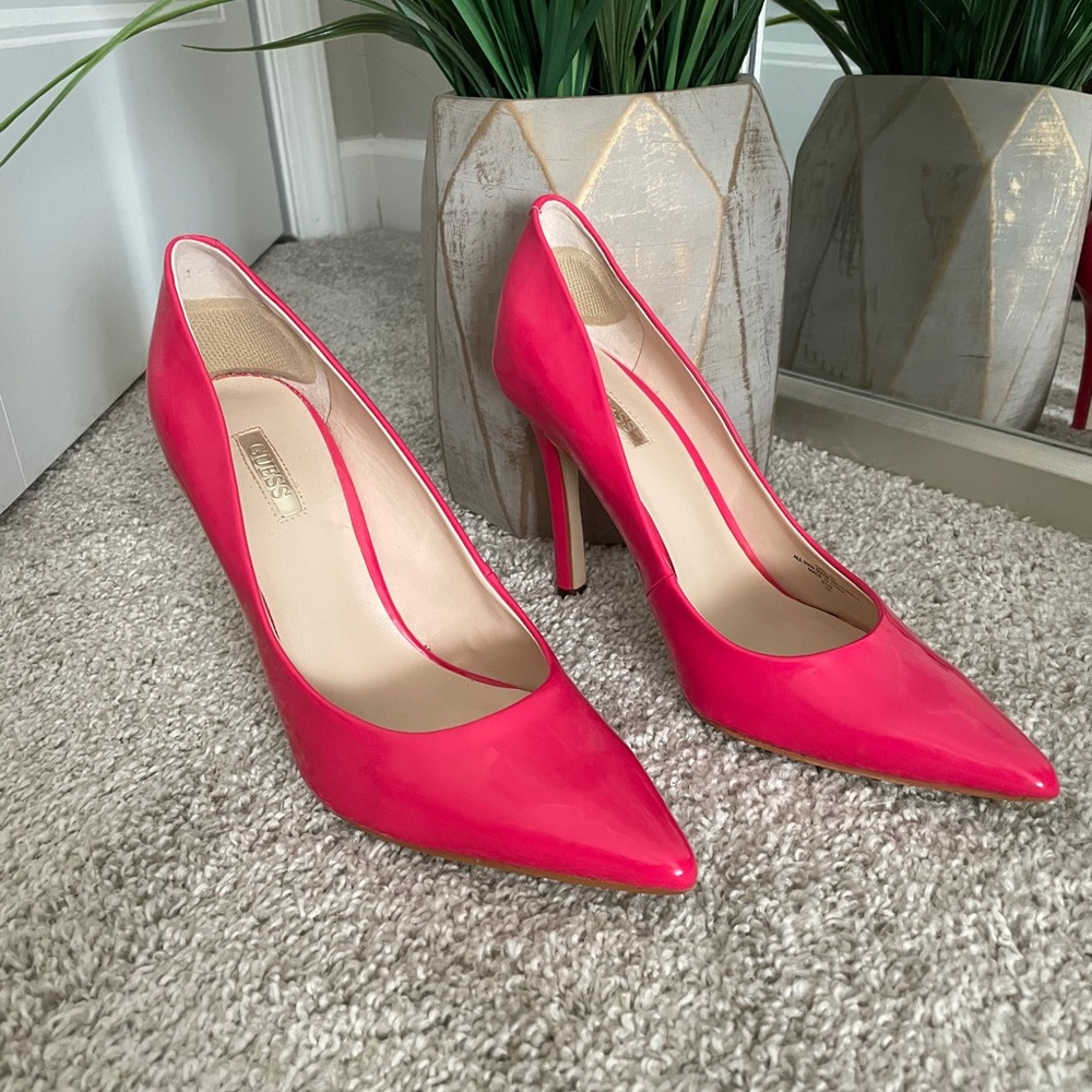 Guess pink heels